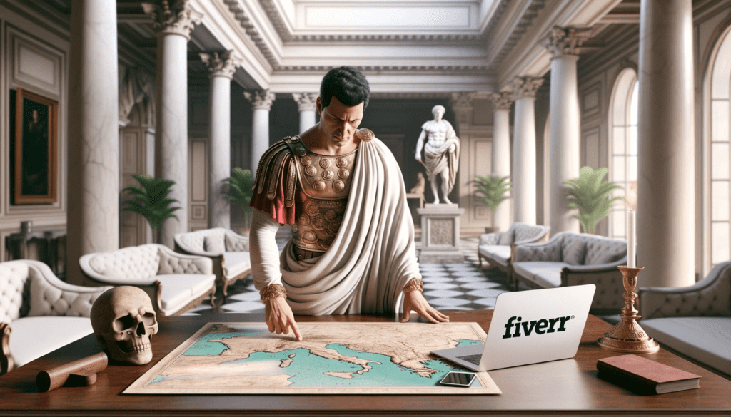 julius caesar plotting fiverr domination and success