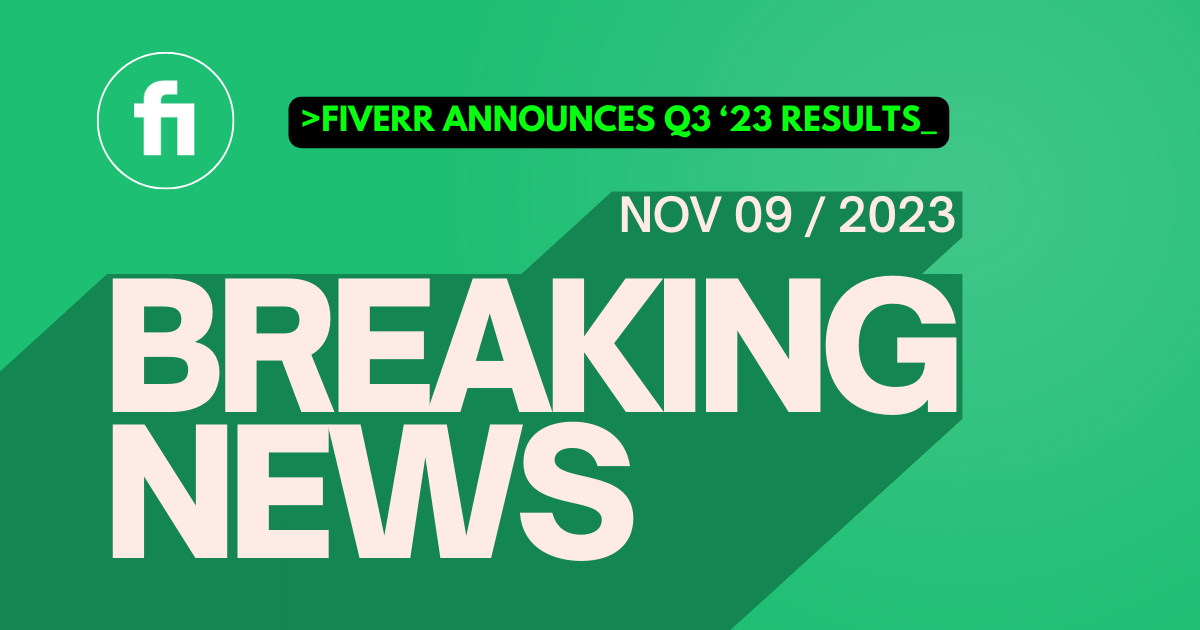 breaking news Fiverr Q3 Investor Report