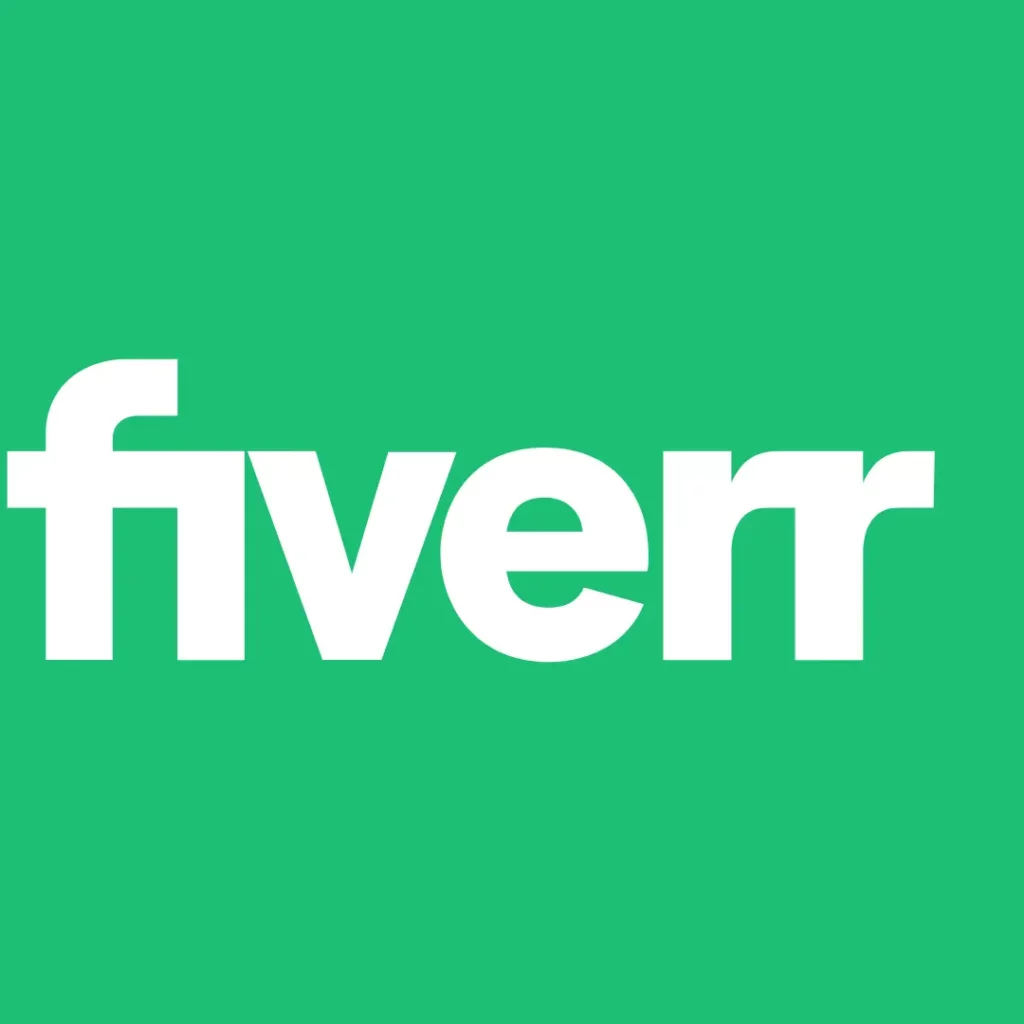 fiverr logo green background