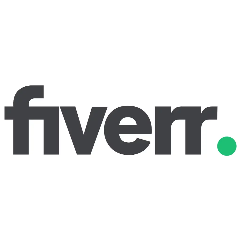 fiverr logo white background
