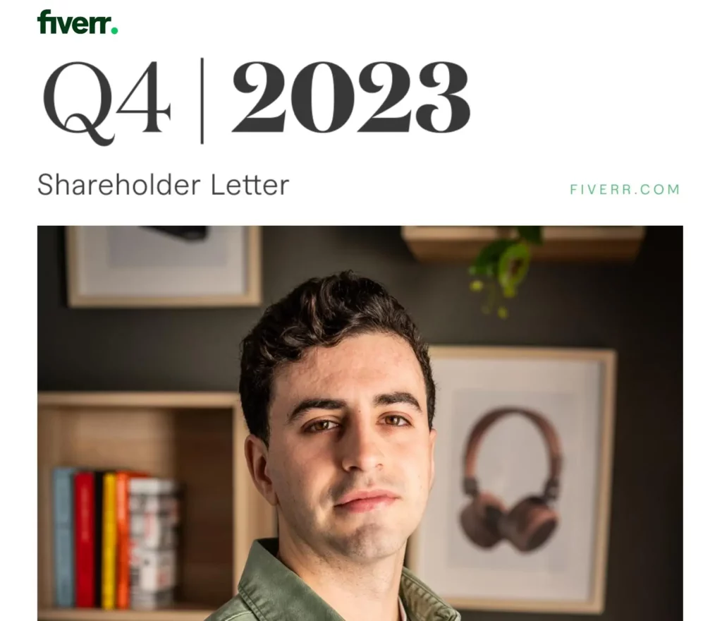 fiverr q4 2023 shareholder letter cover page