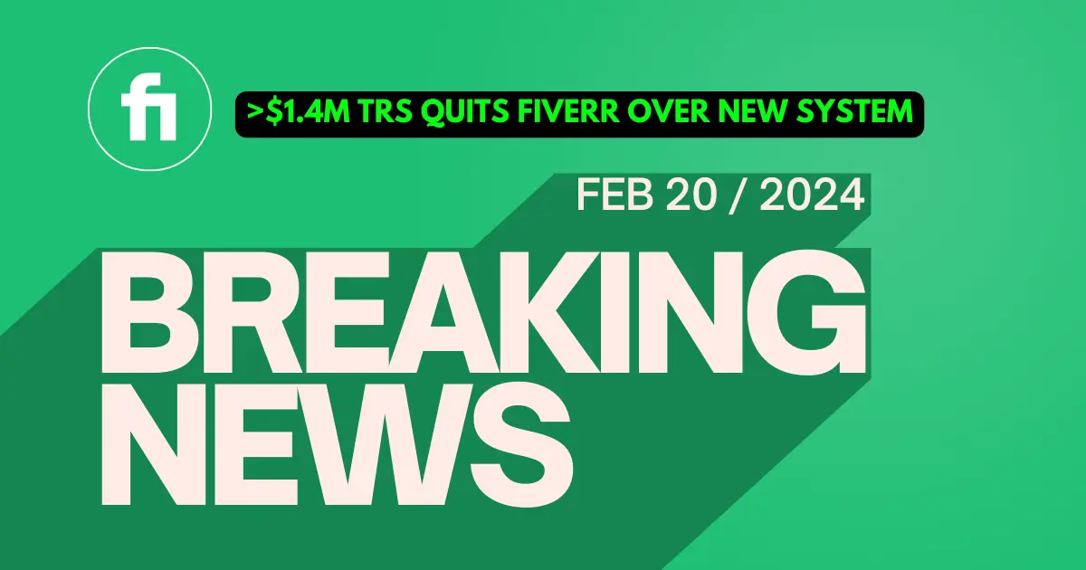 trs seller who made $1.4 million on fiverr, levi newman quits