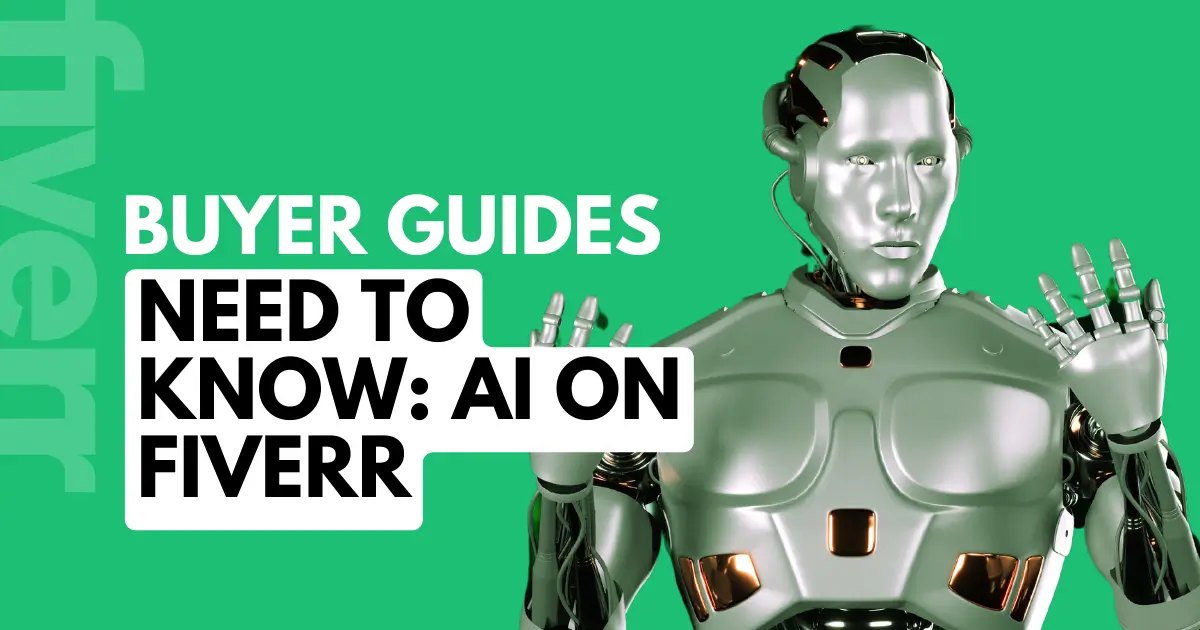 what buyers need to know about ai on fiverr feature image with android looking at hands